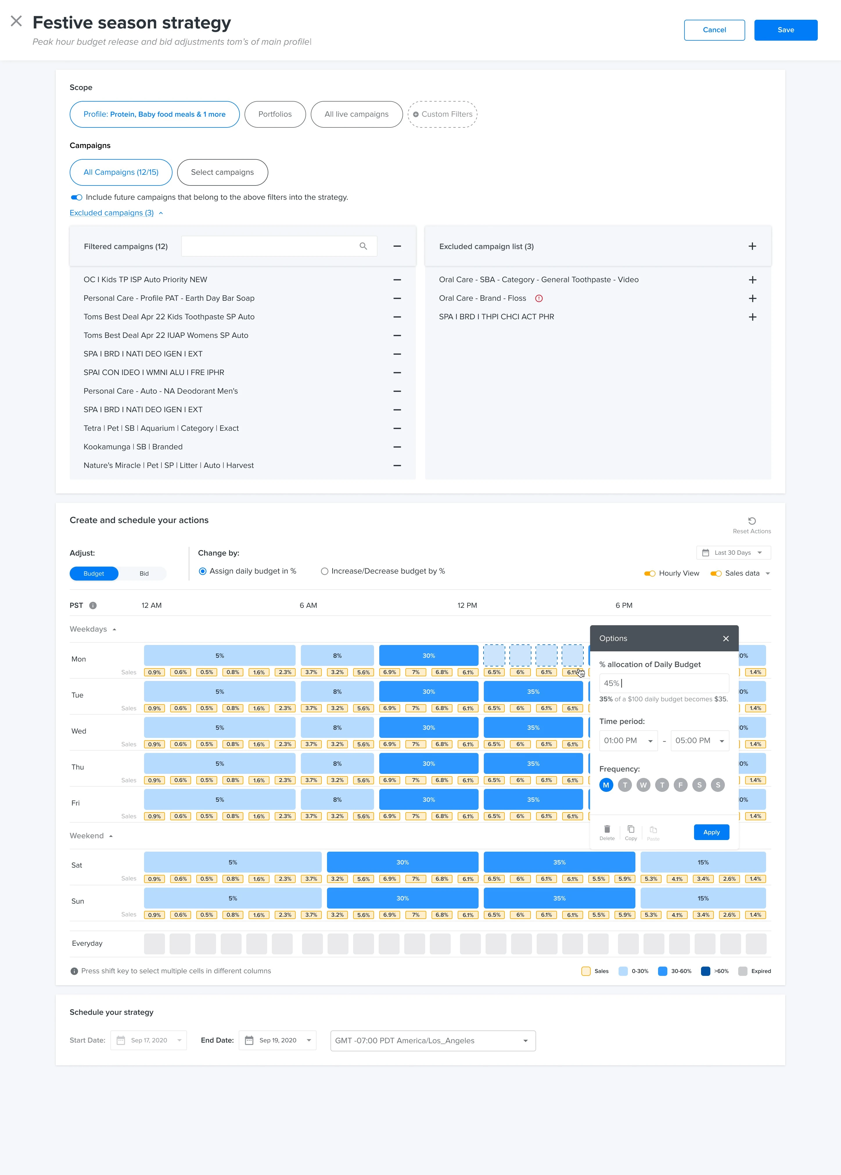 Options Modal Precision Setting Tool View