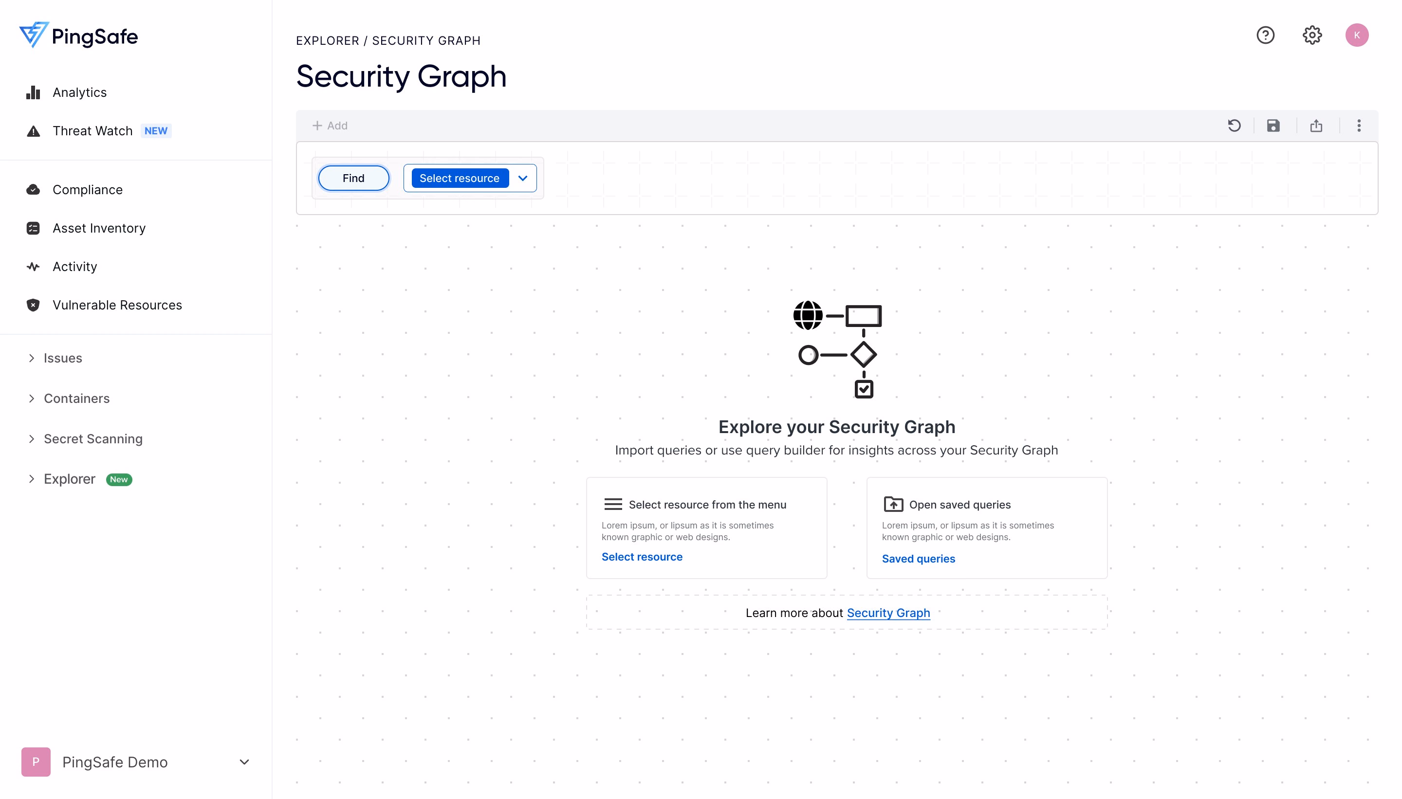 Security Graph Onboarding Zero State