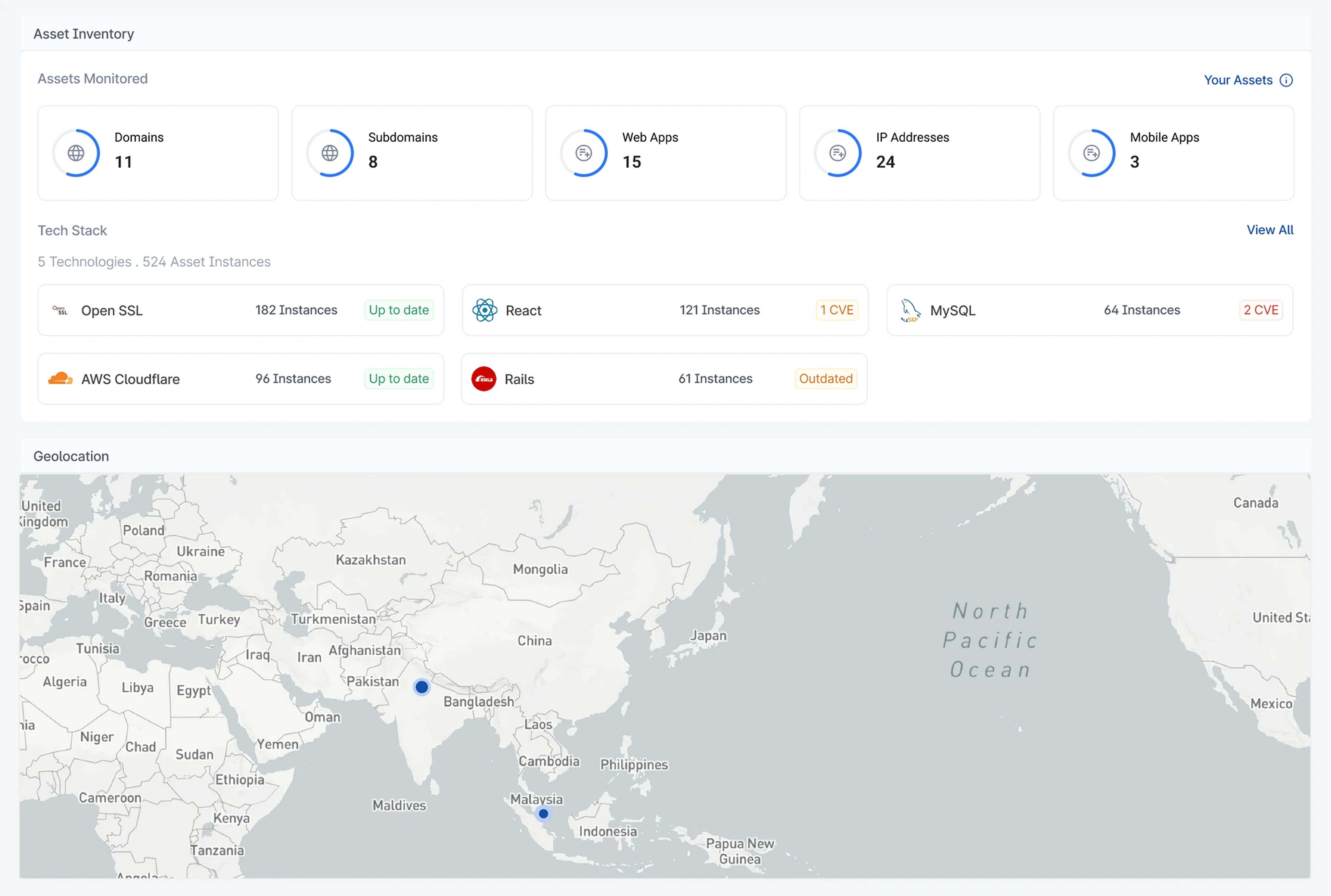 Asset Inventory & Geolocation Mapping
